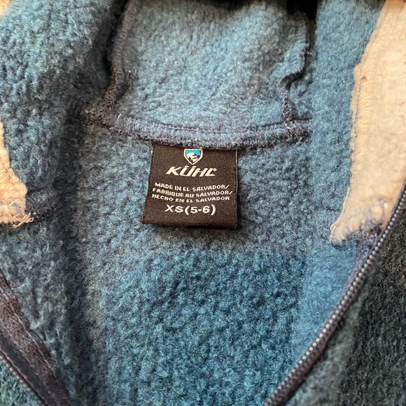 Kuhl jacket. Girls size XS (5-6). Fleece lined pockets. Zip-up. So cozy. - Picture 3 of 6
